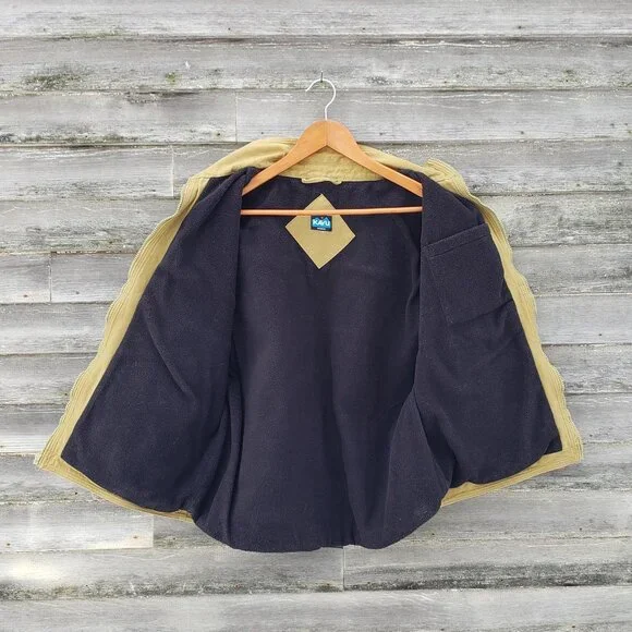 KAVU men's vest, heavy cotton canvas with fleece lining, men's M vintage style - Picture 5 of 6